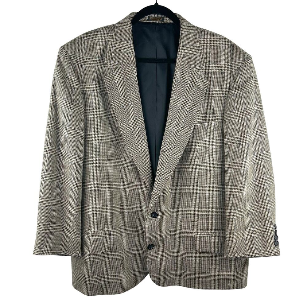 Vintage‎ Oscar De La Renta Silk Wool Blend Two-Button Blazer (46)